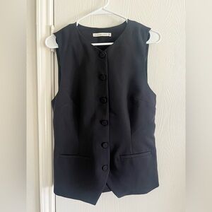 Abercrombie & Fitch fitted button up vest